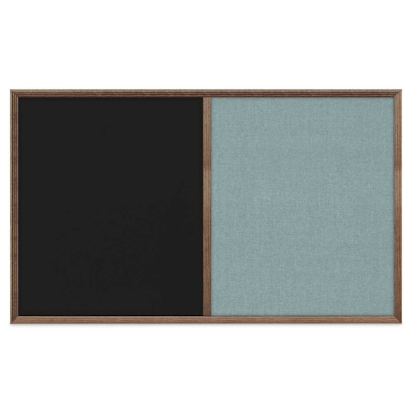 United Visual Products Slim Style Indoor Enclosed Corkboard, 18 UV501SC-SATIN-CLOUD - main